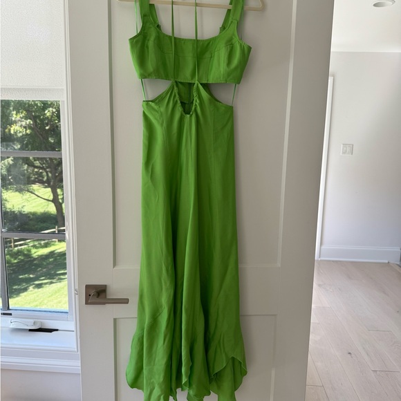 Cult Gaia Vibrant Green Backless Dress - Picture 3 of 5